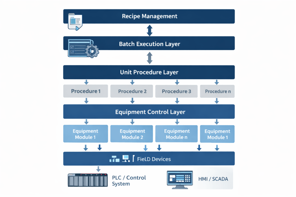 ISA-88 batch automation architecture for specialty chemical manufacturing